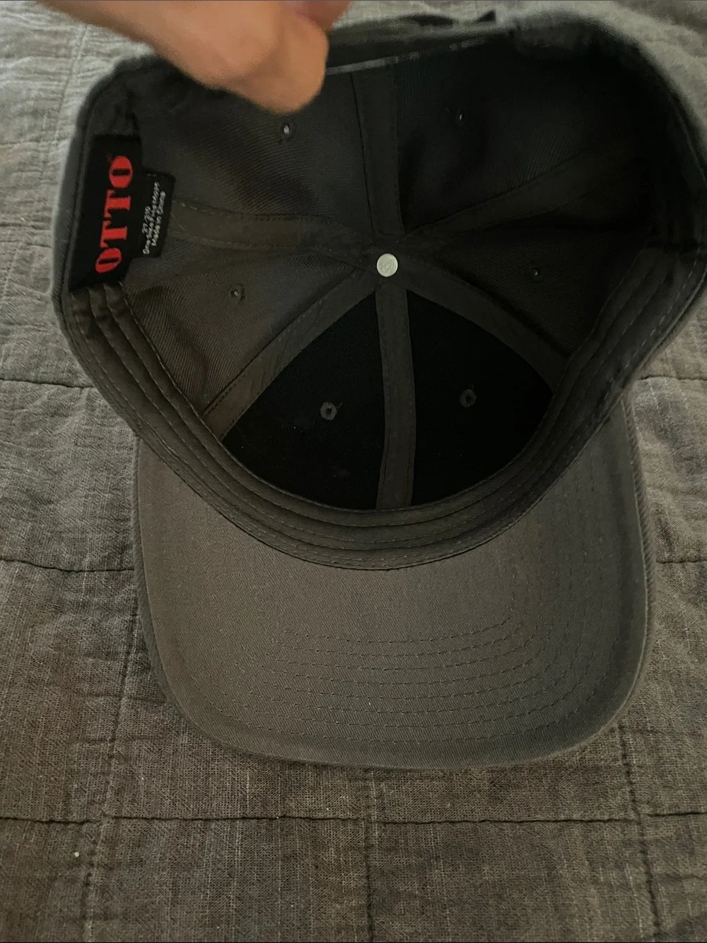 T.C. Craft Gray Men’s Patch Front Cap